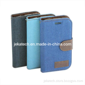 for Samsung Galaxy S3 Jean Skin Leather Case